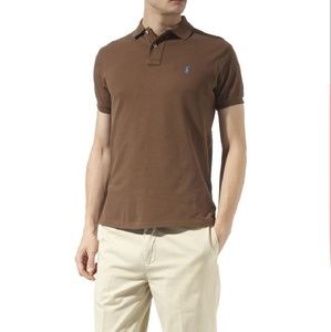 Ralph Lauren brown Authentic Polo, pre-owned.